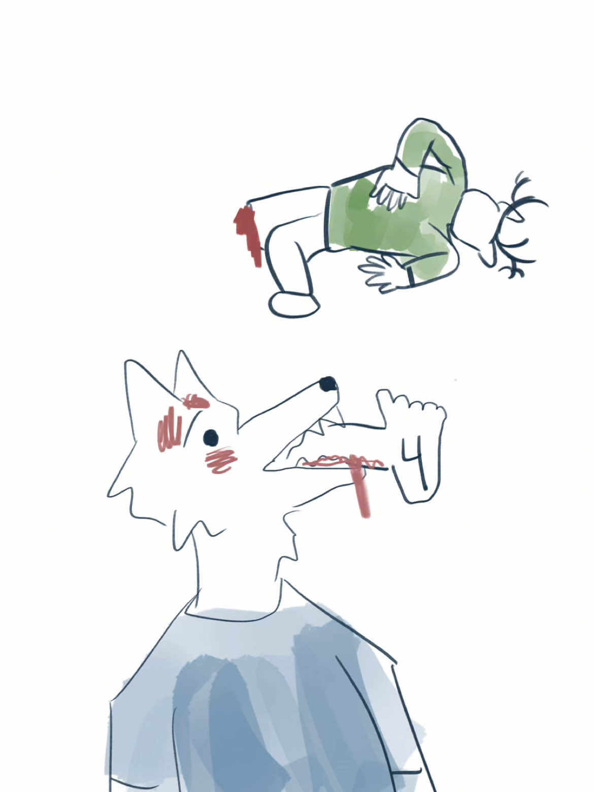 Whoevers idea this was.. thank you #beastars #beastarslegoshi #beastarslouis 