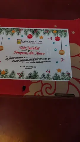 CAJA NAVIDEÑA MUNICIPALIDAD VILLA MARIA DEL TRIUNFO #paneton #navidad #navidadentiktok #canasta #villamariadeltriunfo #omg #sorpresa #peru 
