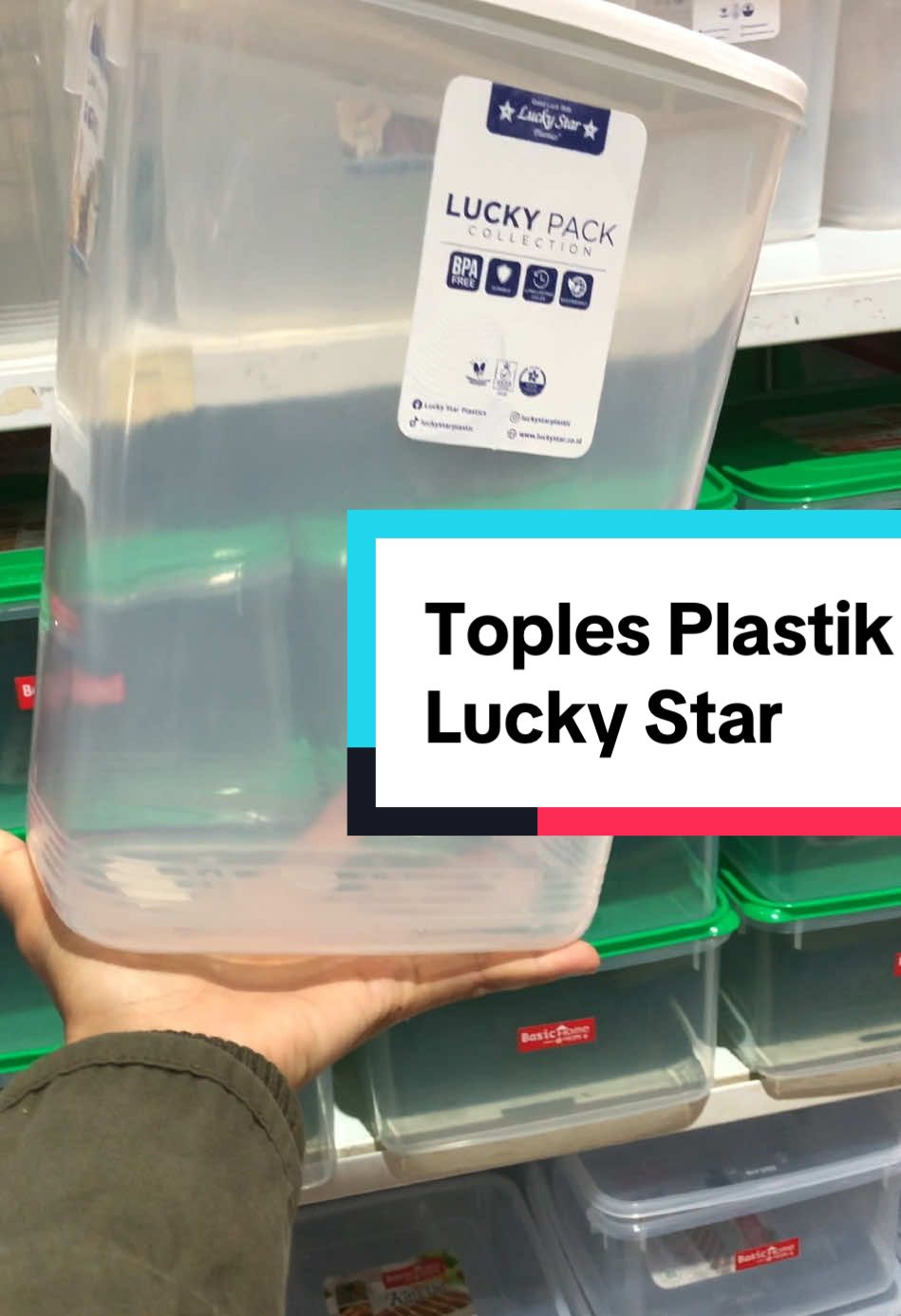 Lucky Star Toples Plastik Serbaguna Food Container #luckystartoplesplastik #foodcontainer #affiliatepemula #fyp #fyf 