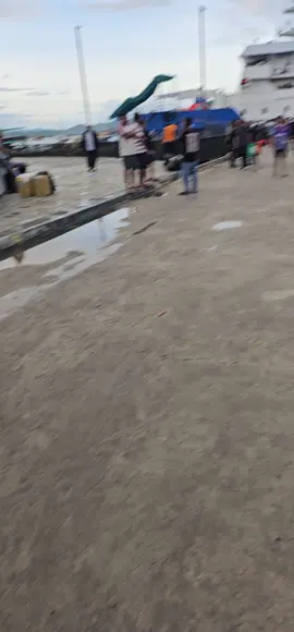 hari ini tiba  di pelabuhan bajo .....apa kabar 