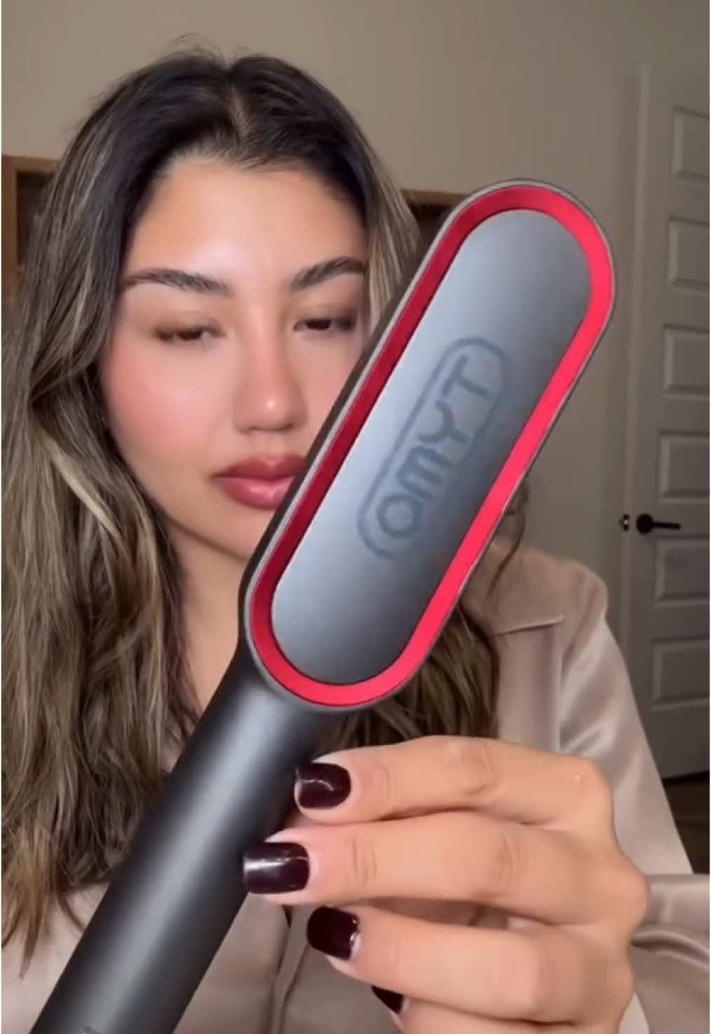 El cabello con las ondas perfectas con TYMO RING ✨ #transformaciondecabeo #metasdecabello #alisador #tymobeauty #tymo #tymoring