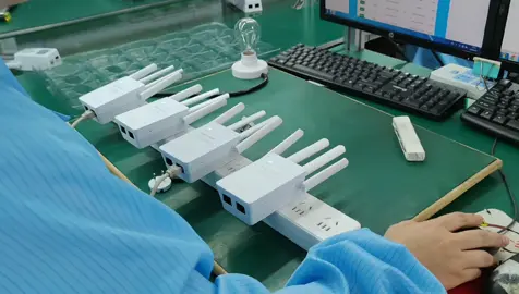 PIX-LINK wifi extender wifi repeater production line and test line！ 📶 Find the strongest signal spot with our WiFi repeater 🔧 Easy to use, perfect for home or office! 👉 Get yours now! #WiFiBoost #TechGadgets #SignalStrength #factory #manufacture #pixlink #OEM #wifi #wifiextender #wifibooster #network