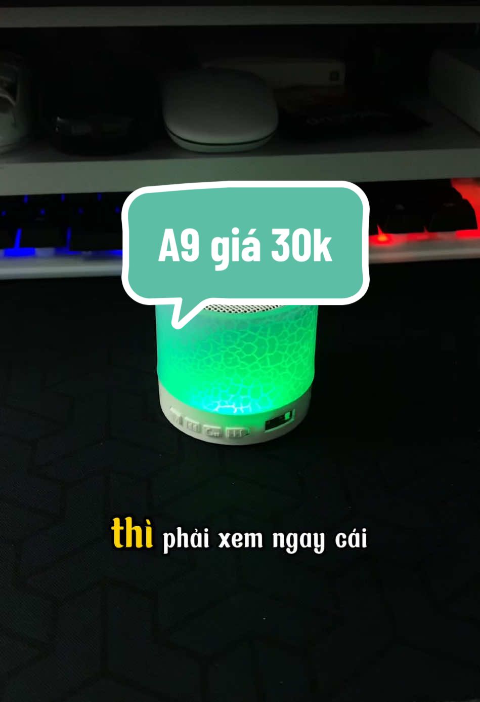 Loa Bluetooth mini A9 có đèn #loanluetoothminia9 #loabluetoothmini #decor 