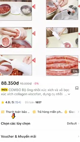 COMBO Bộ ống nhồi xúc xích.#thinhhanh #dungcunhabep #ongnhoixucxich #viral #hottrend #xuhuong 