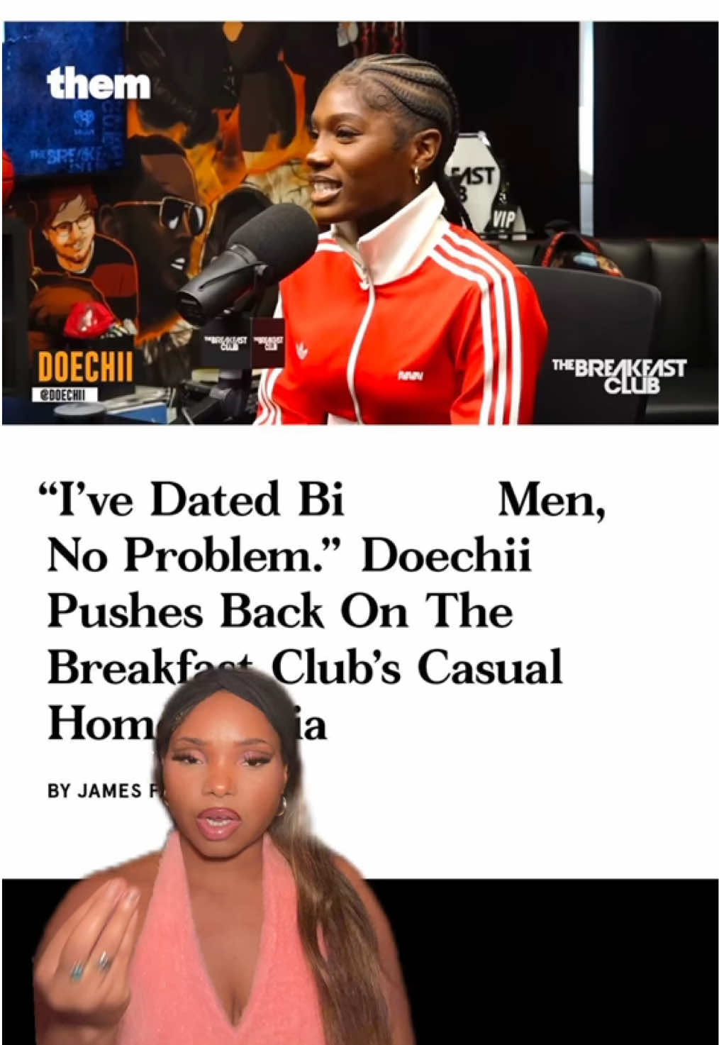 This made me so angry😡!!!  #bimen #lgbtq🏳️‍🌈 #thebreakfastclub #doechii #greenscreen 