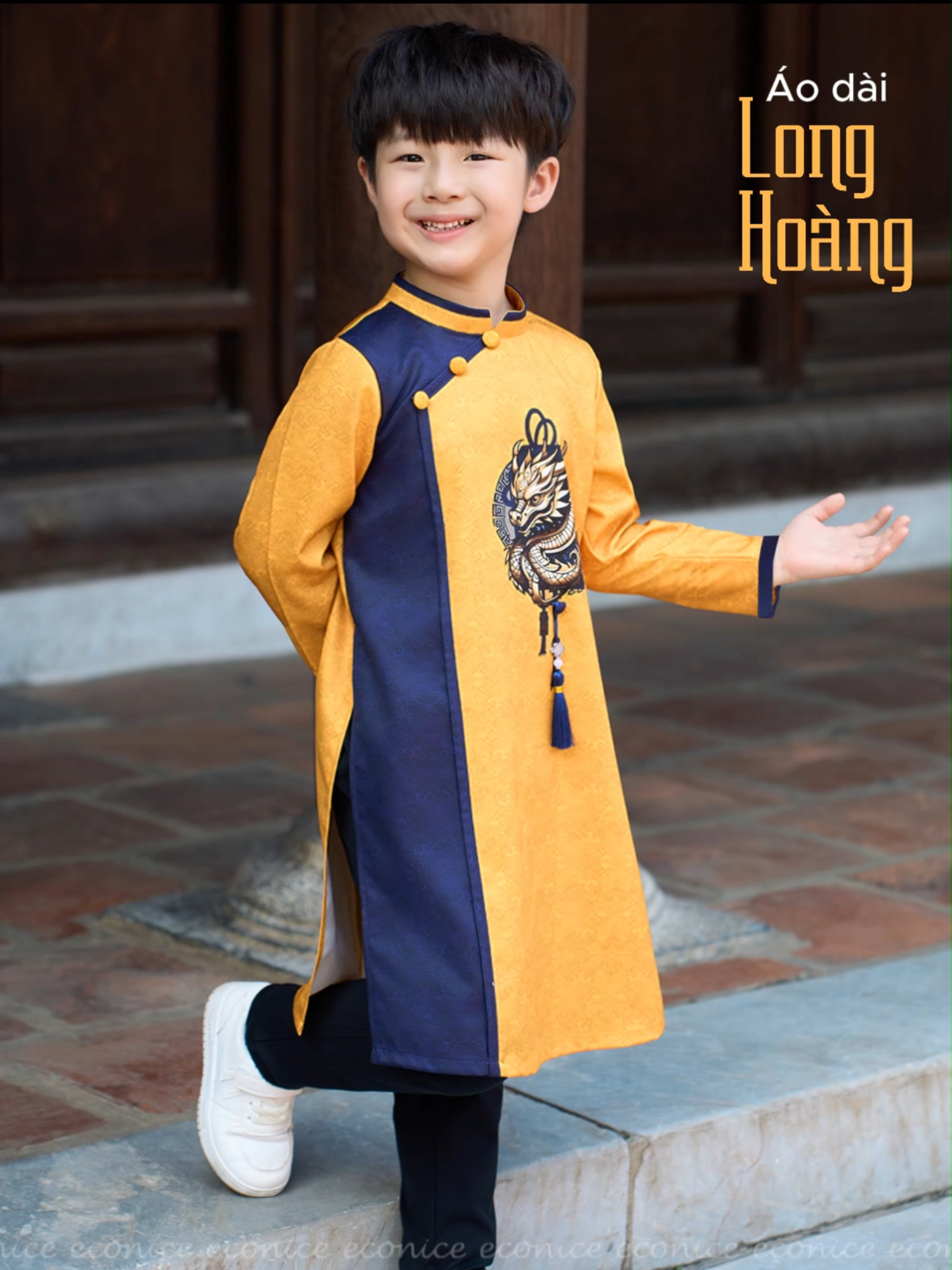 Áo dài Long Hoàng - Mẫu best seller nhà Econice dịp Tết này #econice #aodaitruyenthong #aodaidep #xuhuong #tet2025 #aodaitet #aodaitreemdep #aodaimactet