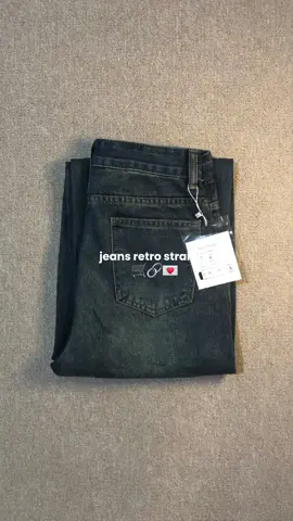 minimal punya satu jeans retro👀💋 #fyp #jeansretro #jeanshighwaist #jeans #baggyjeans #highwaistjeans 