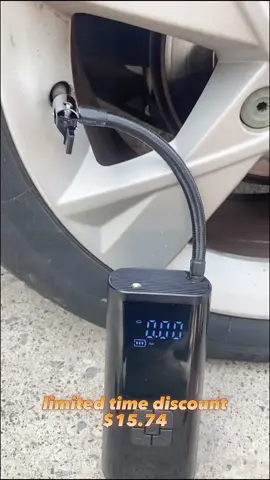 Grab this portable tire inflator and tehow it in yiur car just inncase #portabletireinflator 