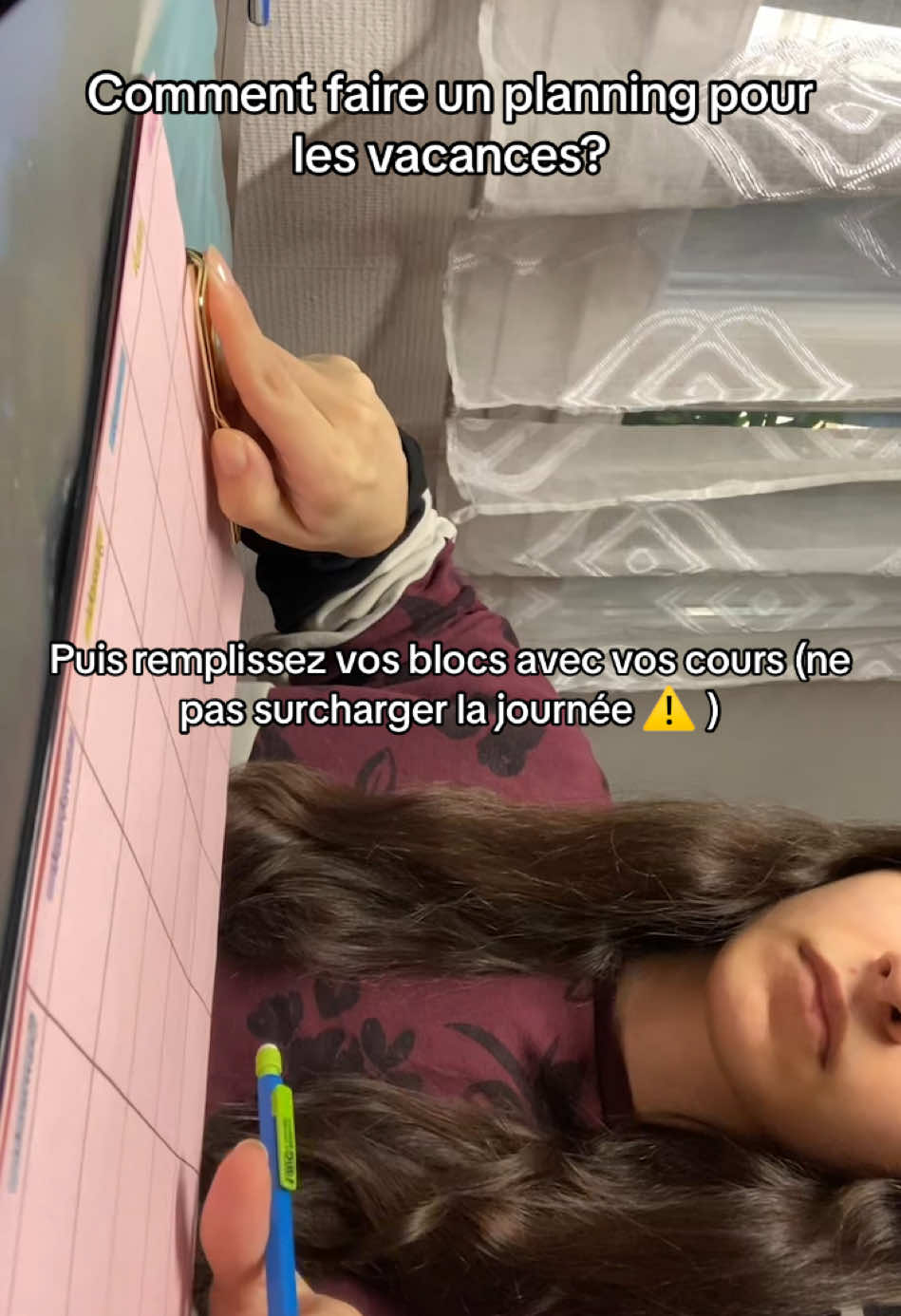 #study #studytok #studygram #StudyTips #methode #planner #planning #noel #vacances #partiel #examen #plan #studying 