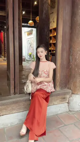 Bestseller - Sét gấm Long Phụng nền nã chúc Tết #setxinh #setmactet #setao #quansuong 