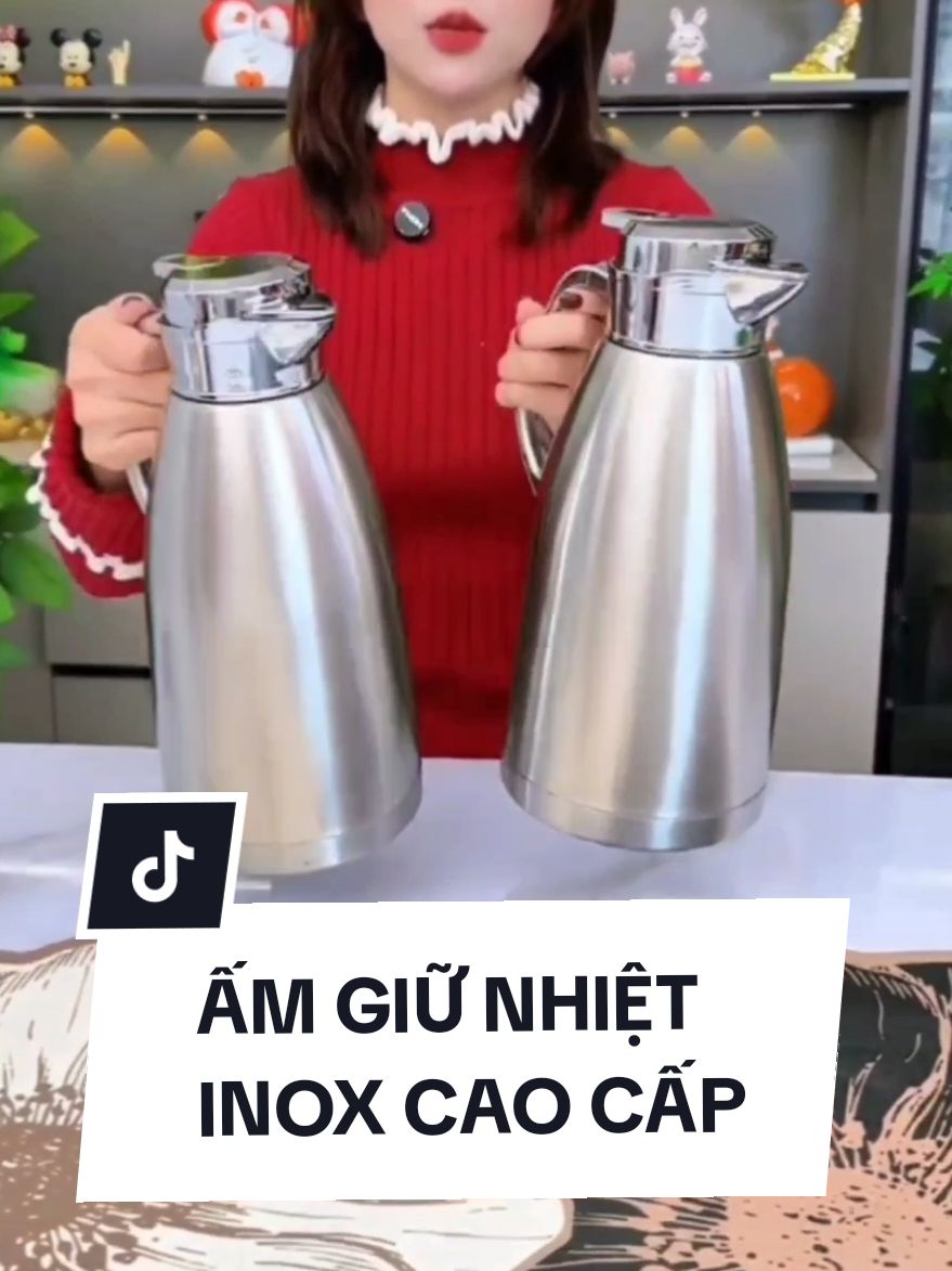 Bình giữ nhiệt inox 304 chống tràn có tay cầm tiện lợi #giadungtienich #xuhuong #binhgiunhietinox304 #binhgiunhiet #binhtrainox 
