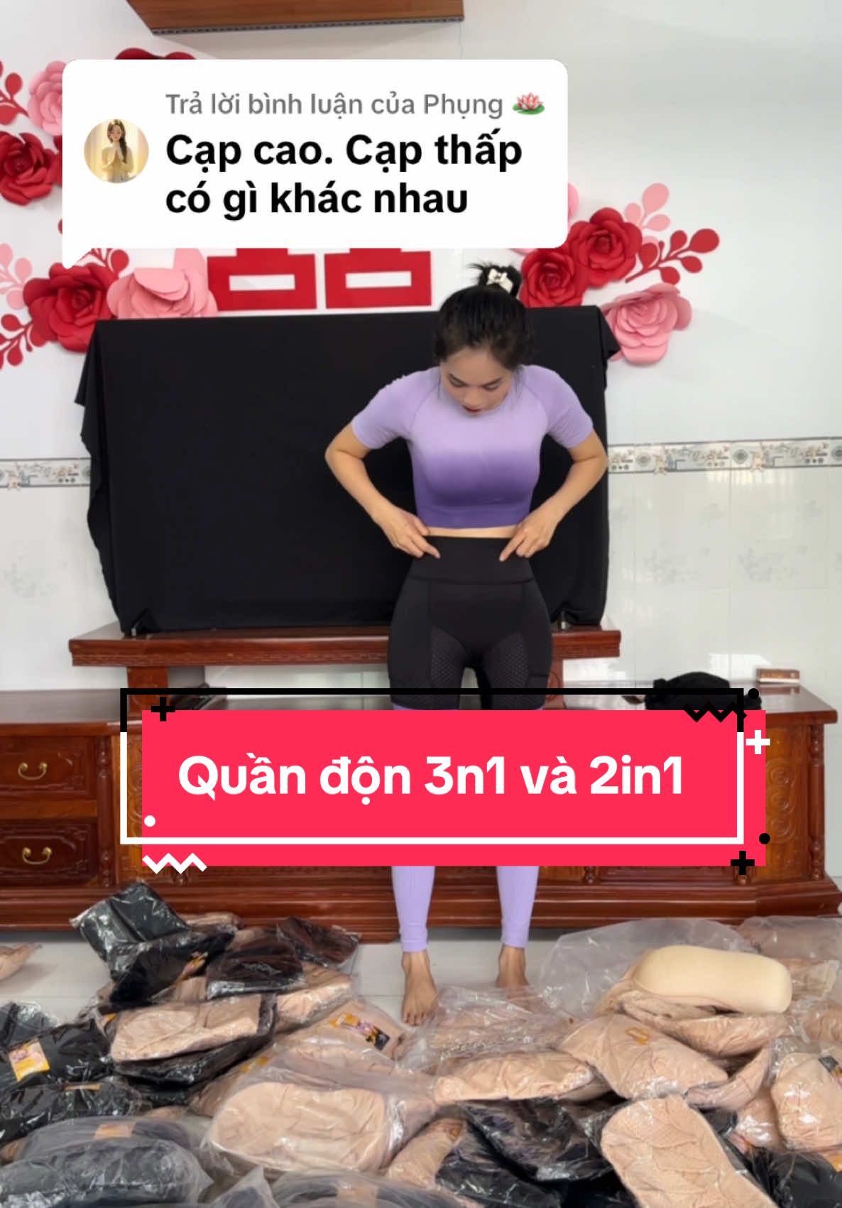 Trả lời @Phụng 🪷 quần bên e vừa độn hông v3 và gen ôm bụng luôn mấy chị. Có em này trong tủ mặc đồ tôn dáng lắm ạ #quandonmongcaocap #quandonhongvamong #quandonmong 