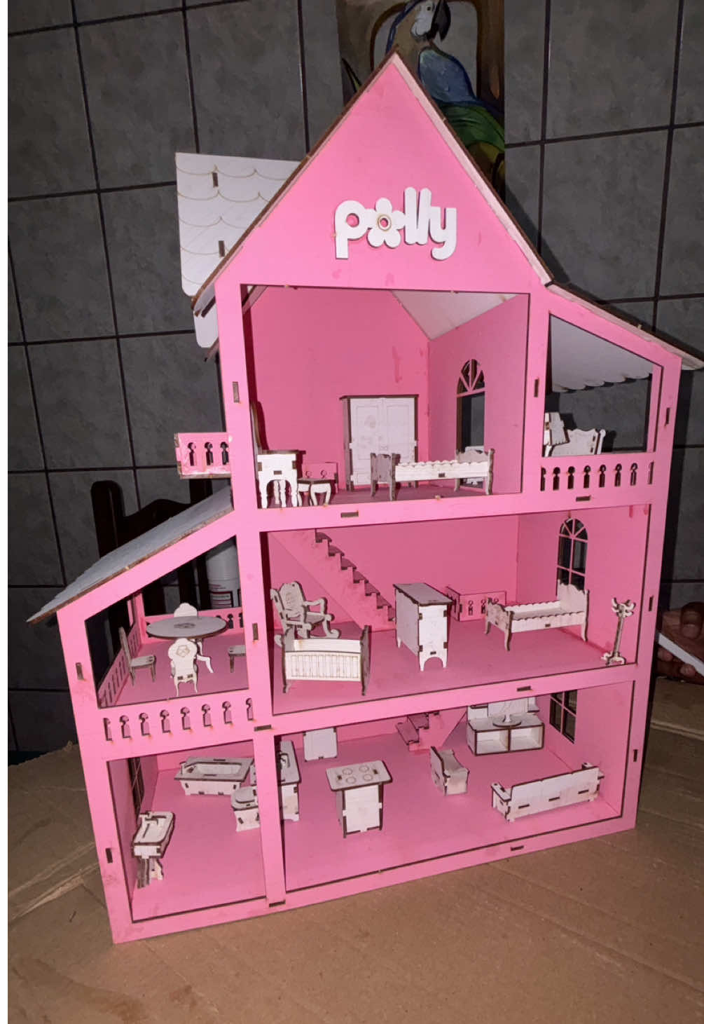 Sobre ser dinda de menina ❤️  @May Modesto  . . . . . . . . . . #natal #presente #casadapolly #mdf #casadeboneca 