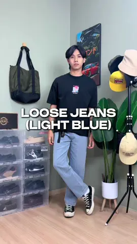jeans kain keras, baru solliddd! #jeansloose #loosejeans #mensfashion #ringkasoutfit 