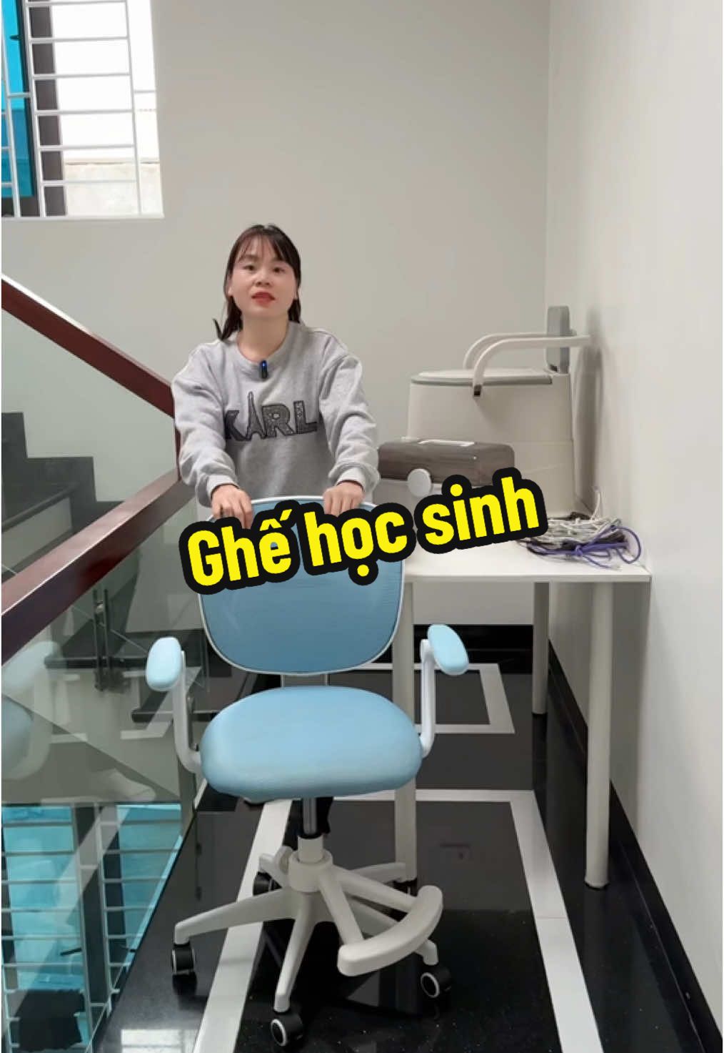 #ghế  #ghe  #ghexoay  #ghehocsinh  #ghehocsinhchonggu 