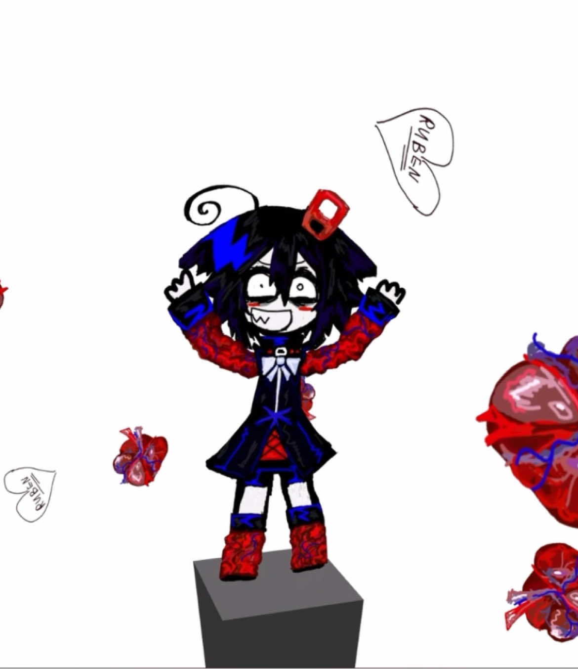 Necro DANCE!! >_< #oc #art #wowa #necro #cute #horrorcore #femboy 