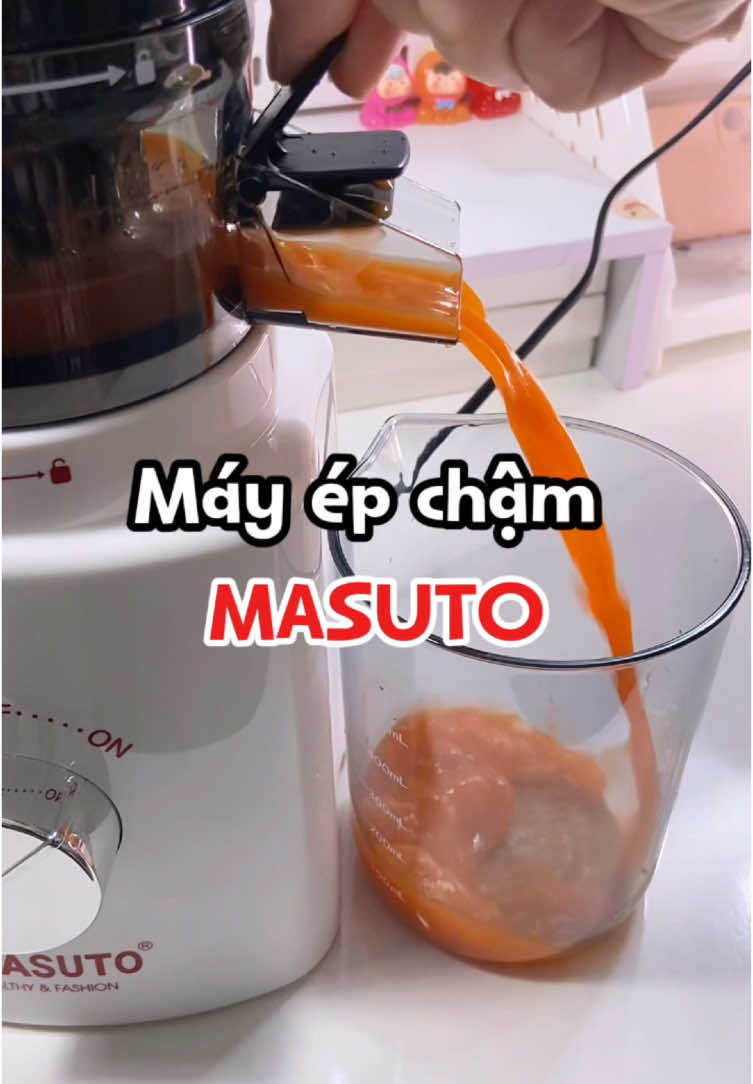 Máy ép chậm Masuto. #mayepcham #mayephoaqua #xuhuongtiktok #viral #review #masuto 