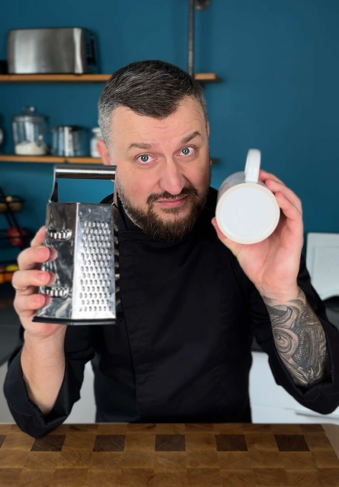 Is your grater losing its edge? 🤔 We’re putting a viral hack to the test: sharpening a grater at home! Does it actually work? Watch and find out! 🧀✨ #KitchenHacks #DIYCooking #GraterHack #LifeHackTest #CookingTips #FunnyFails