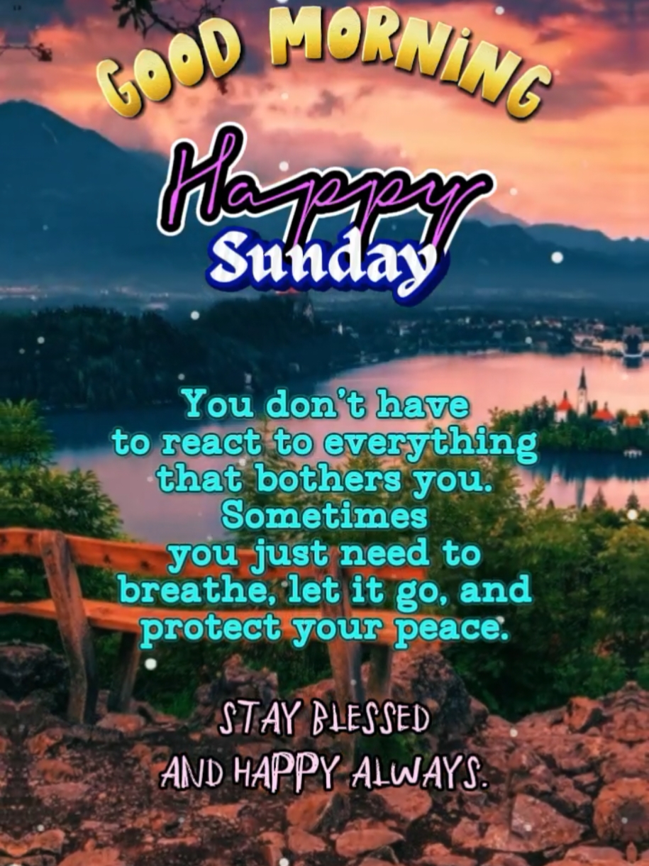 You don't have to react to everything that bothers you.. #CapCut #sunday #sundayvibes #sundaymorning #sundaymotivation #foryoupage #foryou #fyp 