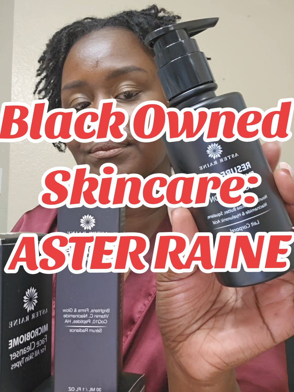 Yall know im a sucker for skincare! I can't wait to try out these new products! Follow and support a black owned skincare brand! I will tag her in the comments!#giftedbyasteraine #blackownedskincareproducts #naturalskincareproducts #skincareforallskintypes 