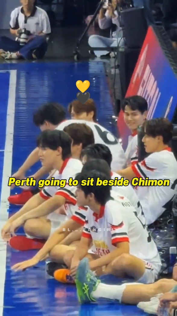 Perth focus was on Chi 💛🤭 #PerthChimon  #perthppe #Dangerousromance #Chimonac #perththanapon #chimonwachirawit #fyp  #gmmtvstarlympics2024 #viral 