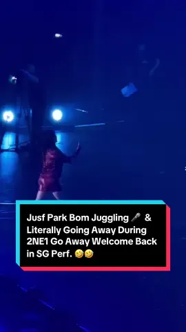 The random mike juggling tho 🤣🤣 #2ne1 #parkbom #2ne1welcomeback #parkbom2ne1 #2ne1welcomebacktour #singapore #foryou 
