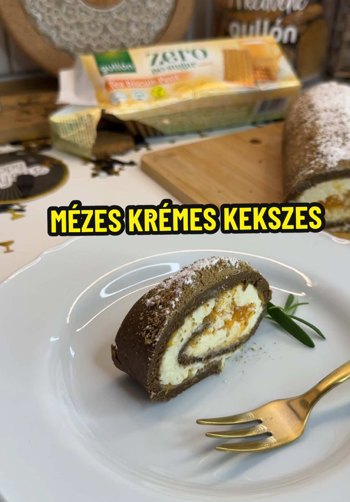 Mézes krémes kekszes | üzleti kapcsolattal érintett tartalom #christmas #krenndia #diéta #recept #diétás #noaddedsugar #cukormentes #gullon #gullonzero #keksztekercs #receptek #süti 