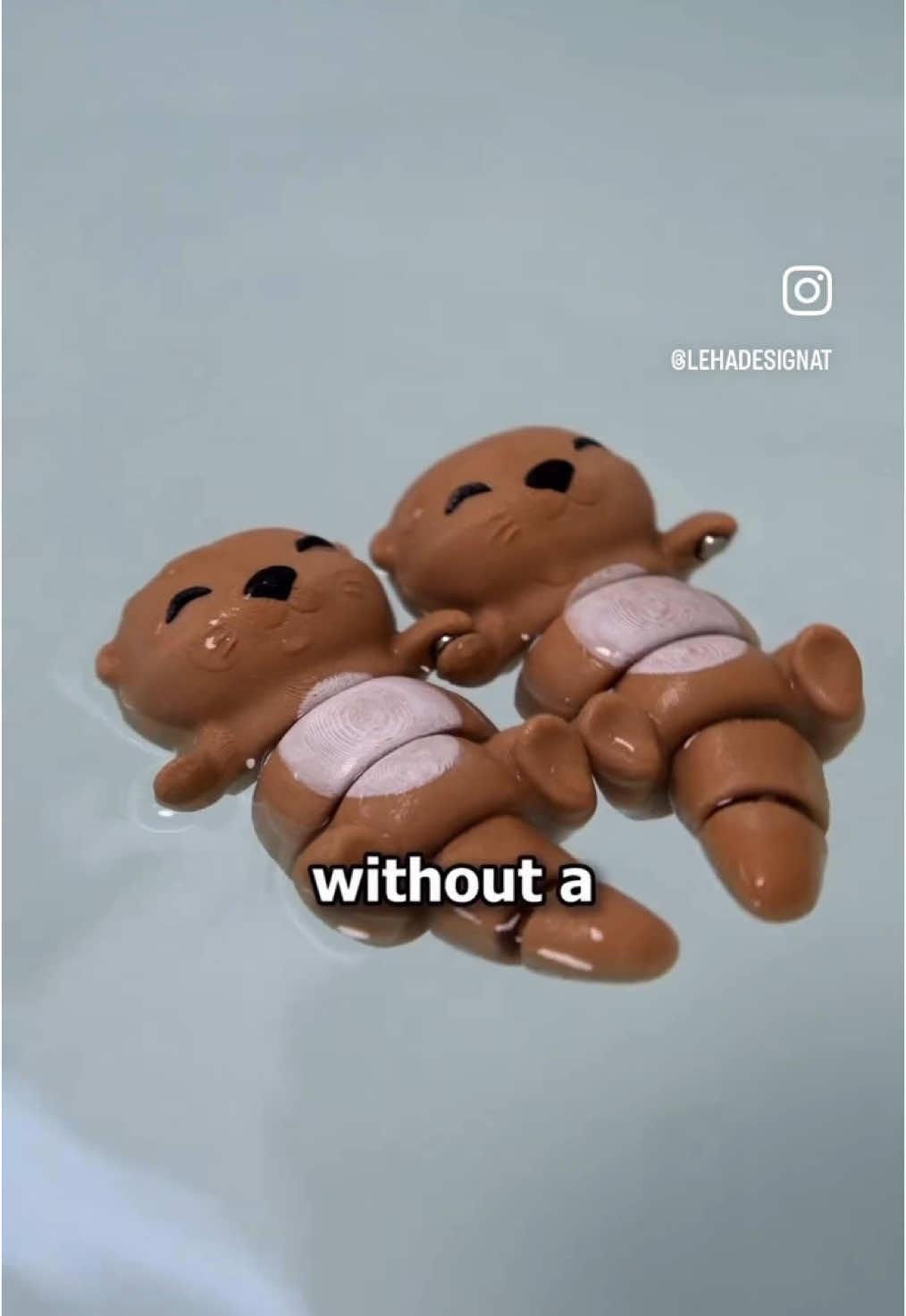 Minimal waste, articulated, & otterly adorable. 🦦  Magnetic Flexi Otters by @LeHaDesign , link in bio!  #3d #thangs3d #3dprinting #3dprint #3dprinted #3dprinter #3ddesign #otter #cute #toy #toys #animals #creative #maker #makers #makersgonnamake 