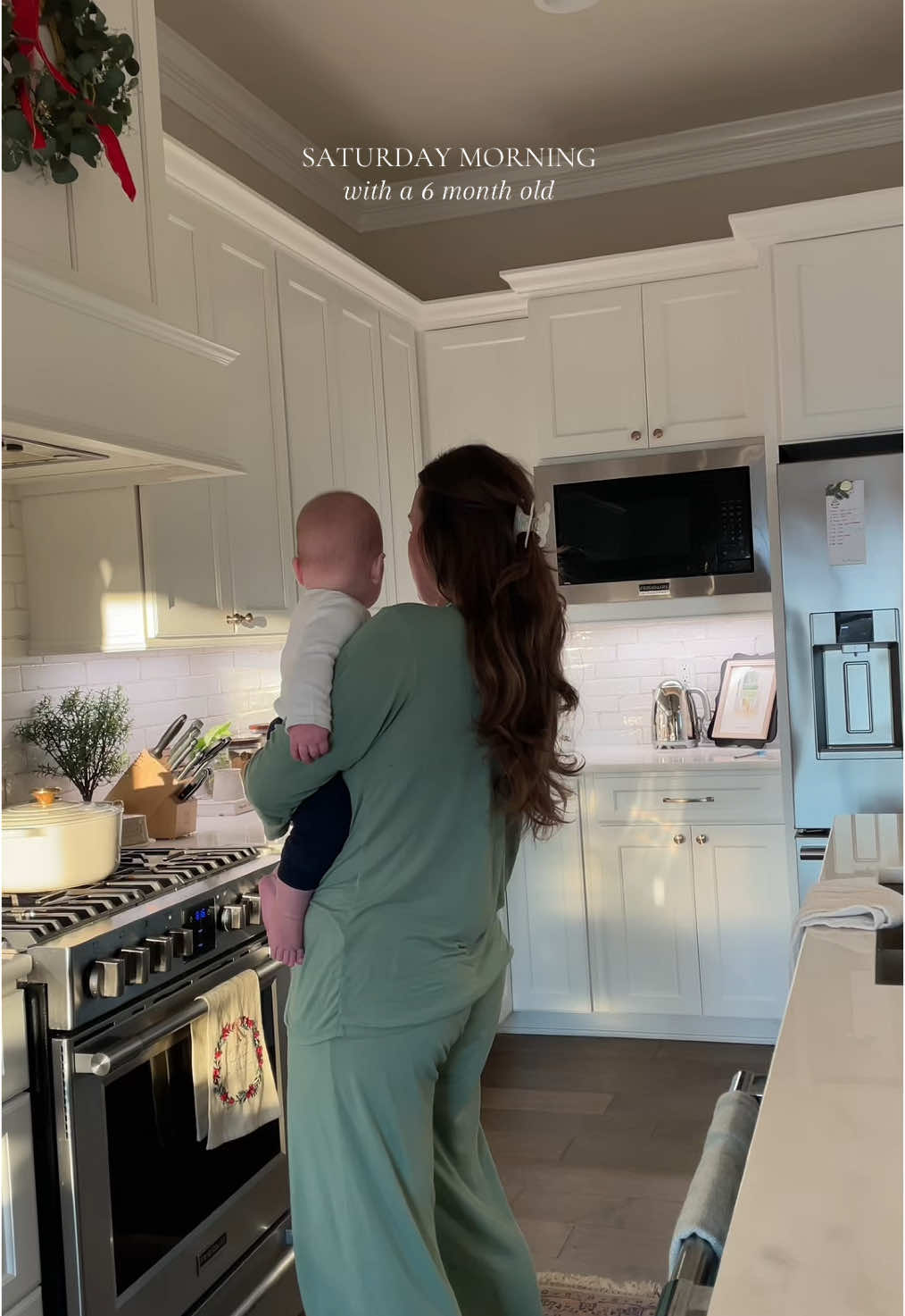 Vlogmas day 21 🫶 #saturdaymorning #slowmorning #sahw #sahm #6monthold #newmom #firsttimemom #stayathomemom  @Eberjey 