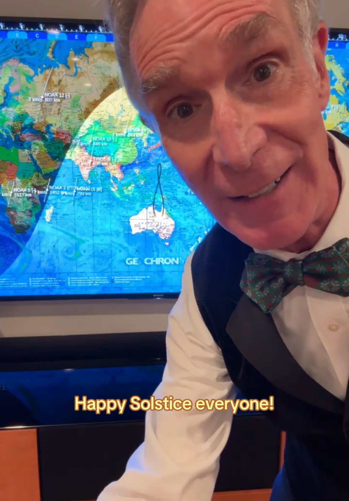 Today is the Winter Solstice ❄️ Here’s a Science Guy demonstration of what a Solstice is and why it happens a few times a year. If you’re in the Southern hemisphere, enjoy your longest day of the year… and if you’re in the Northern hemisphere, hope the shortest day of the year goes by quickly.  Happy Solstice and Holidays to everyone around the world 🌏🌎🌍 #wintersolstice #solstice #science #sciencetok #winter #holidays #happyholidays 