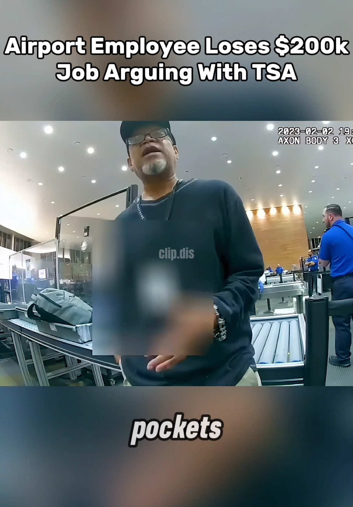 At a local airport, an airport employee waiting in a TSA line was randomly selected for a pat-down. Claiming he was in a hurry, he tried to bypass the screening process. When a TSA agent attempted to stop him, he became physically aggressive, pushing and striking the agent. Officers were called to address the situation. #fypシ #bodycams #duiarrest #airportsecurity 
