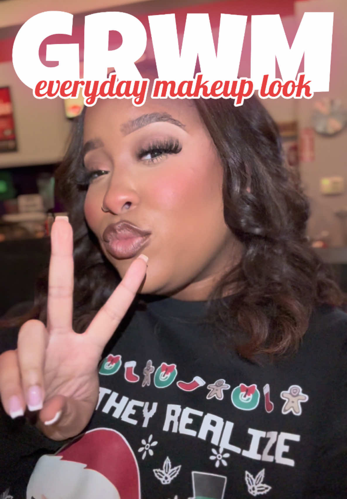 decided to get on my zoom today…GRWM! #Vlogmas #grwm #blackgirlmakeup #naturalmakeup #everydayface
