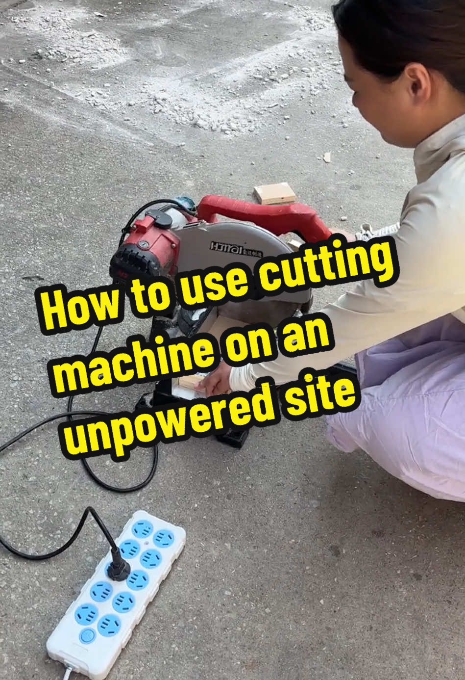 A portable generator can be use to powering Cutting machine on unpowered site!!! #generator  #backuppower #offgridpower #powerstation #offgridpower #cuttingmachine #homeequipment #OEM #factory #manufacturer #fyp #viral #christmasgifts #christmasgiftideas #Outdoors 