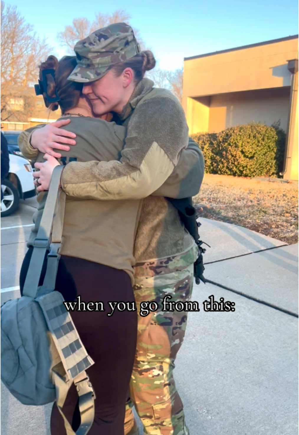i doesn’t feel like it, but the distance ends. 7000+ miles, 304 days, and we’re home again #fyp #wlw #armywife #deployment #deploymenthomecoming #lgbtq🏳️‍🌈 