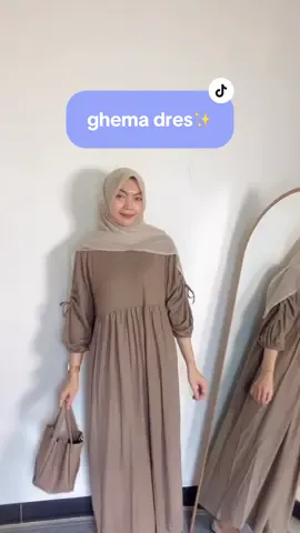 warna nutela, cantik banget aslinya✨💕 #ghemamididres#janietye#busui#bumil#kaoscatton#byjanietye#affiliate#fyp