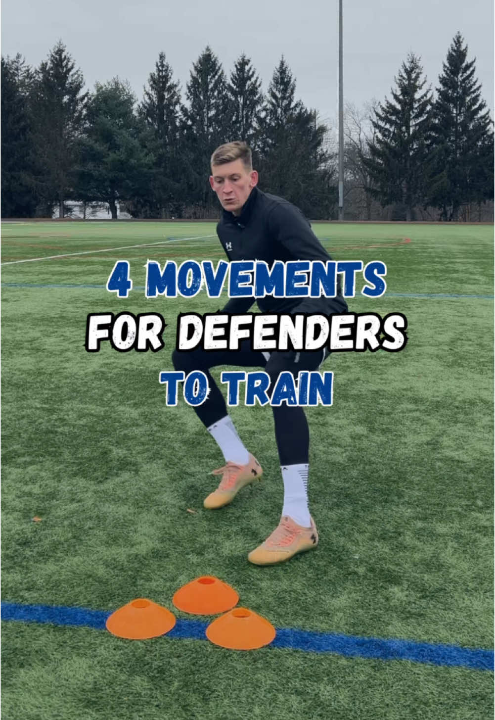 4 Movements For Defenders To Train #soccertiktok #defender #footballer #footballtraining #soccerdrills #fullback #centerback #Soccer 