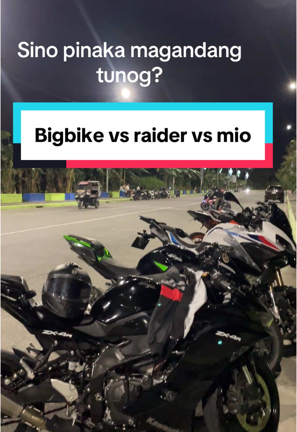 Big bike vs raider vs mio sound check . Ganda sa tokwahan parang motorshow lagi. Zx4rr sound check Yamaha r1 sound check Bmw s1000 sound check  #kawasakininja #kawasaki #ninja #bmw #yamaha #suzuki #bmws1000rr #raider150fi #raider150 #yamahar1 #gsx1000 #zx25r #zx4rr #soundcheck #motorshow #tokwahan #foryou #fypシ #bikersoftiktok 