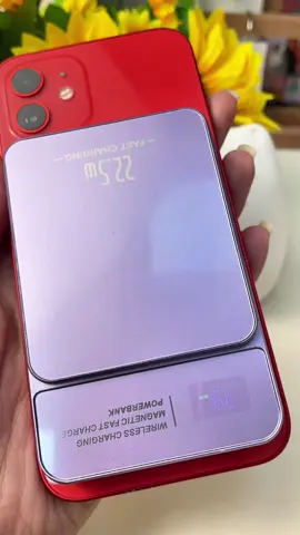 The convenient and easy-to-carry power bank can charge three mobile phones.