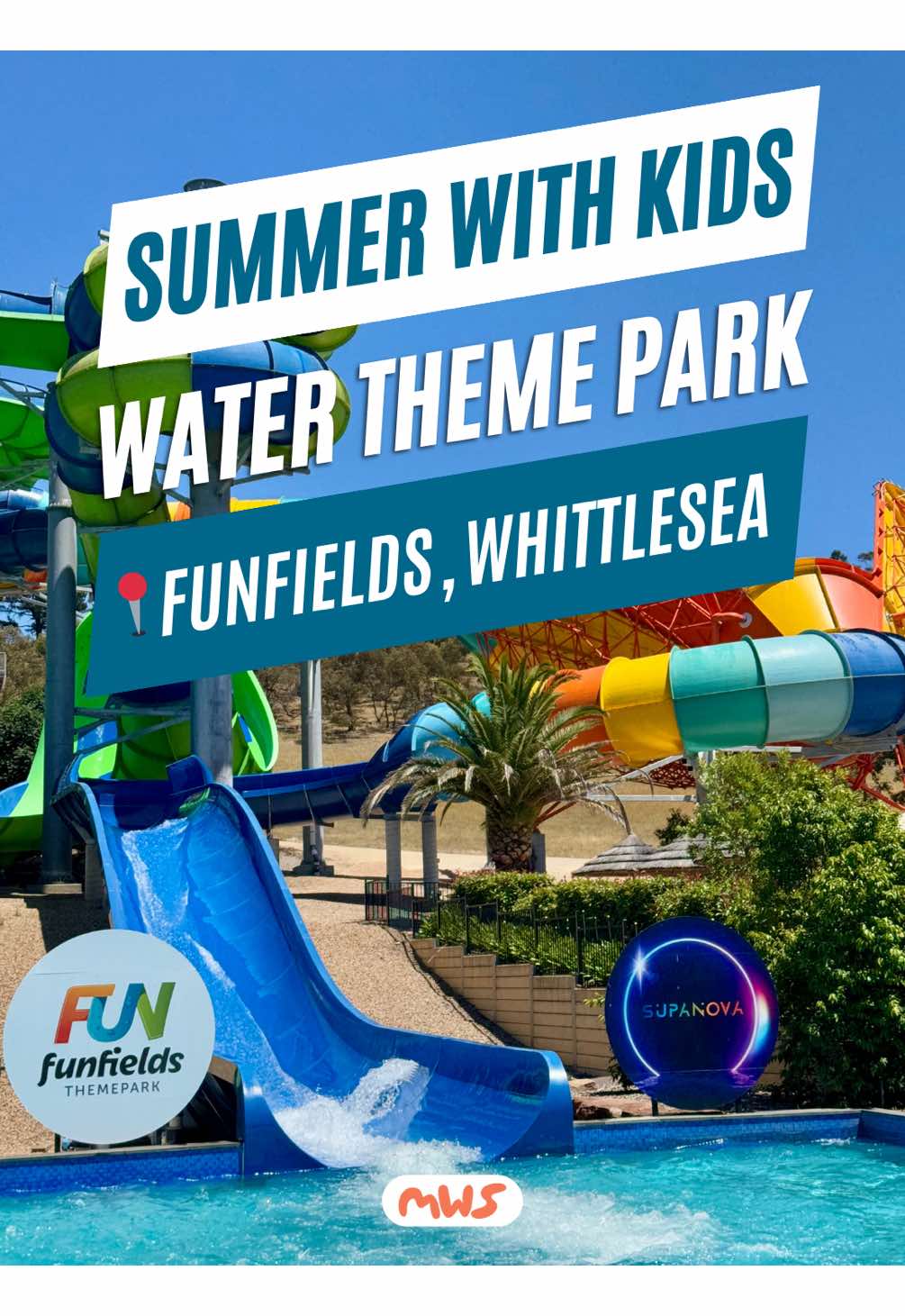 📍 Funfields Theme Park, 2365 Plenty Road, Whittlesea VIC 3757 We had the BEST day at @Funfields Themepark! From splashing around in Amazonia and the wave pool to racing on the blaster boats, the kids were in absolute heaven. And we’re so excited for the Lava Lagoon to open on Boxing Day (26 Dec). It’s a heated, lazy lagoon with no height restrictions — perfect for all ages to relax and float away. The rides were a hit too, and we loved having so many options for lunch (because bribing the kids with ice cream was the only way they could catch a break).  The Volcano Beach Club was the perfect spot for a drink, and upgrading to a fast pass and booking a VIP hut was a game-changer. Having a shady spot to wind down (the kids even napped!) made the whole day feel like a mini holiday. If you’re planning a visit, make sure to check out their attractions — it’s truly the best water & theme park for everyone. Opening Times: Mon-Sun: 10am–6pm Entry Fees: General Admission: $69 (online price) Junior (Under 130cm): $59 Kids Under 100cm: Free #funfields #whittlesea #waterpark #todomelbourne #melbournekids #melbourneparents #melbournewithkids #FamilyFun #familydayout #schoolholidaysmelbourne #thingstodomelbourne #australianwaterparks #kidfriendlymelbourne #melbourneactivities #summerfun