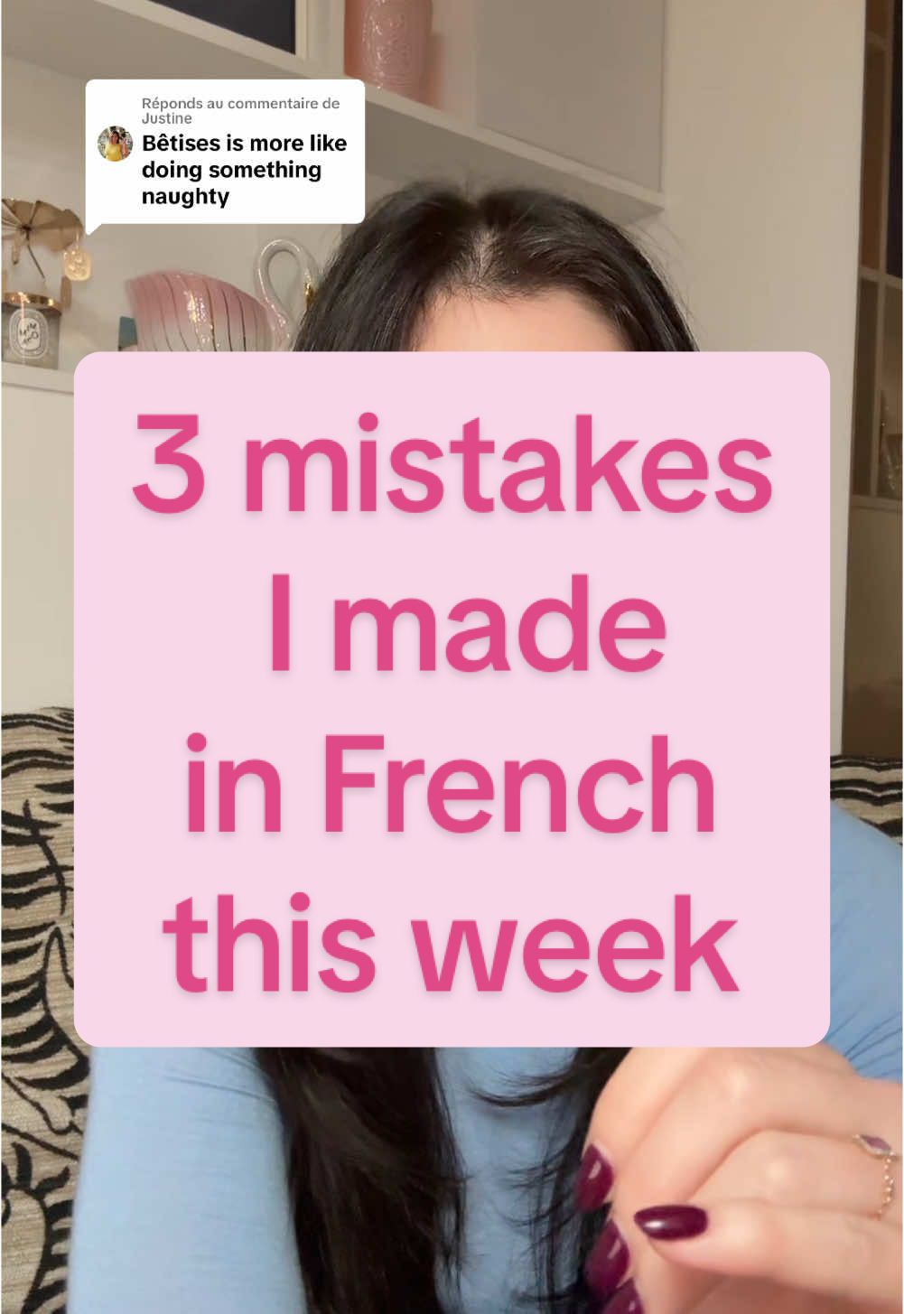 Réponse à @Justine 3 things i learned in French this week, from a B2 student living in France  🤍🇫🇷🥖 #learnfrench #language #LanguageLearning #movingabroad #parlerfrancais #apprendrelanglais #ApprendreSurTikTok #LearnOnTikTok #howtolearnfrench