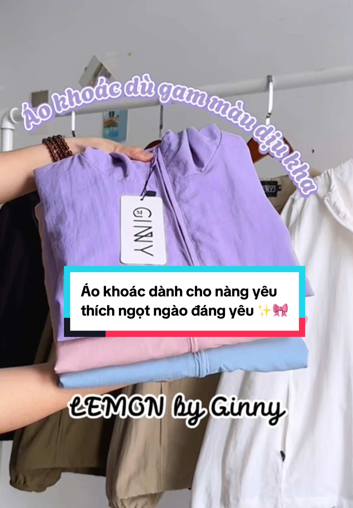 Áo khoác dành cho nàng yêu thích ngọt ngào đáng yêu ✨🎀 #aokhoac #aokhoacchongnang #aokhoacginny #hangthoitrang #christmas #noeldemnguoc #aokhoactruotnuoc #aokhoacdu 