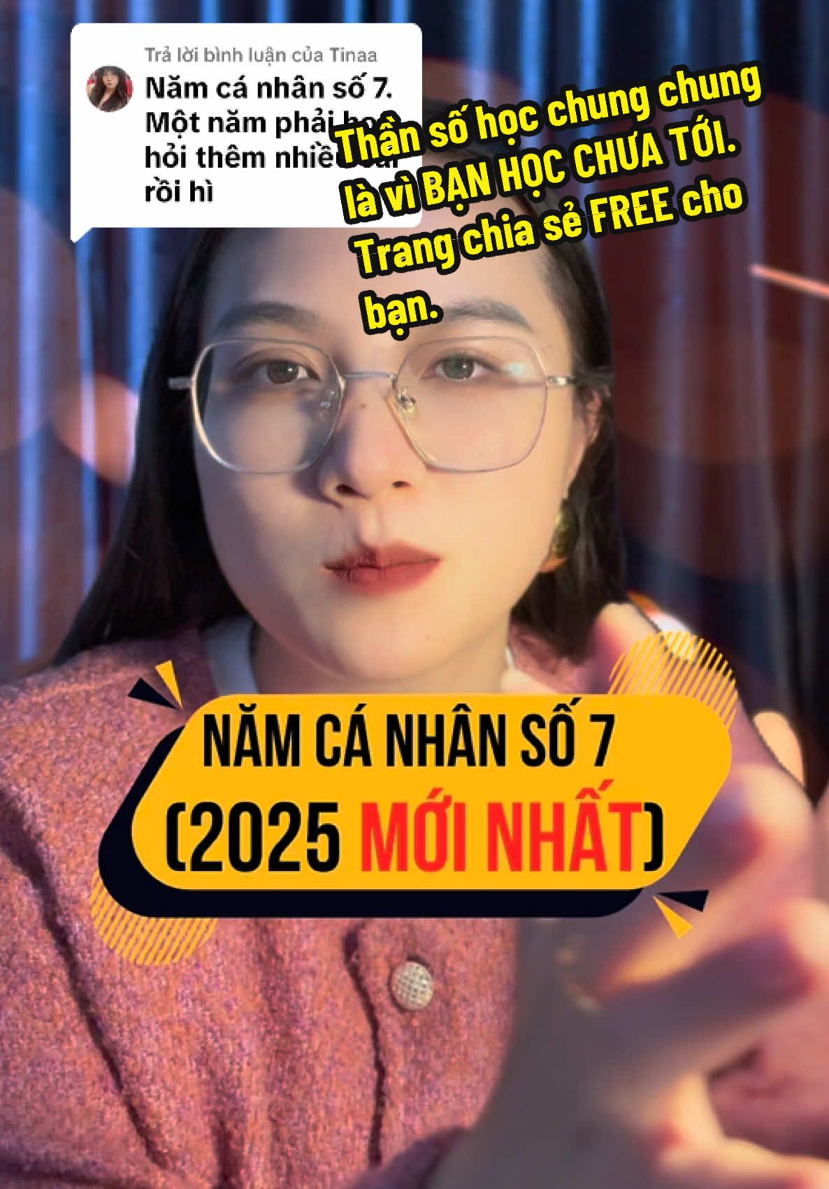 Trả lời @Tinaa chuẩn rồi, bạn chắc chắn sẽ có những kết quả tốt với tư duy và tâm thế này. Nhiều bạn nói Thần Số Học chung chung và không đáng tin thì Trang nói là do bạn học chưa tới thôi. #dcgr #lifecoachtuongtrang #thansohoc #LearnOnTikTok #năm_cá_nhân_số_7 #namcanhanso7 