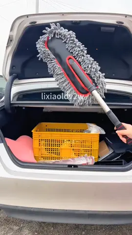 Car Duster Brush Wash Mop Mipe Wax Mop Brush Sweep Dust Removal Tool Car Cleaning Microfiber Brush#Car mop#Car cleaning#Automotive supplies#car#foryou#tiktokshop#fyp 