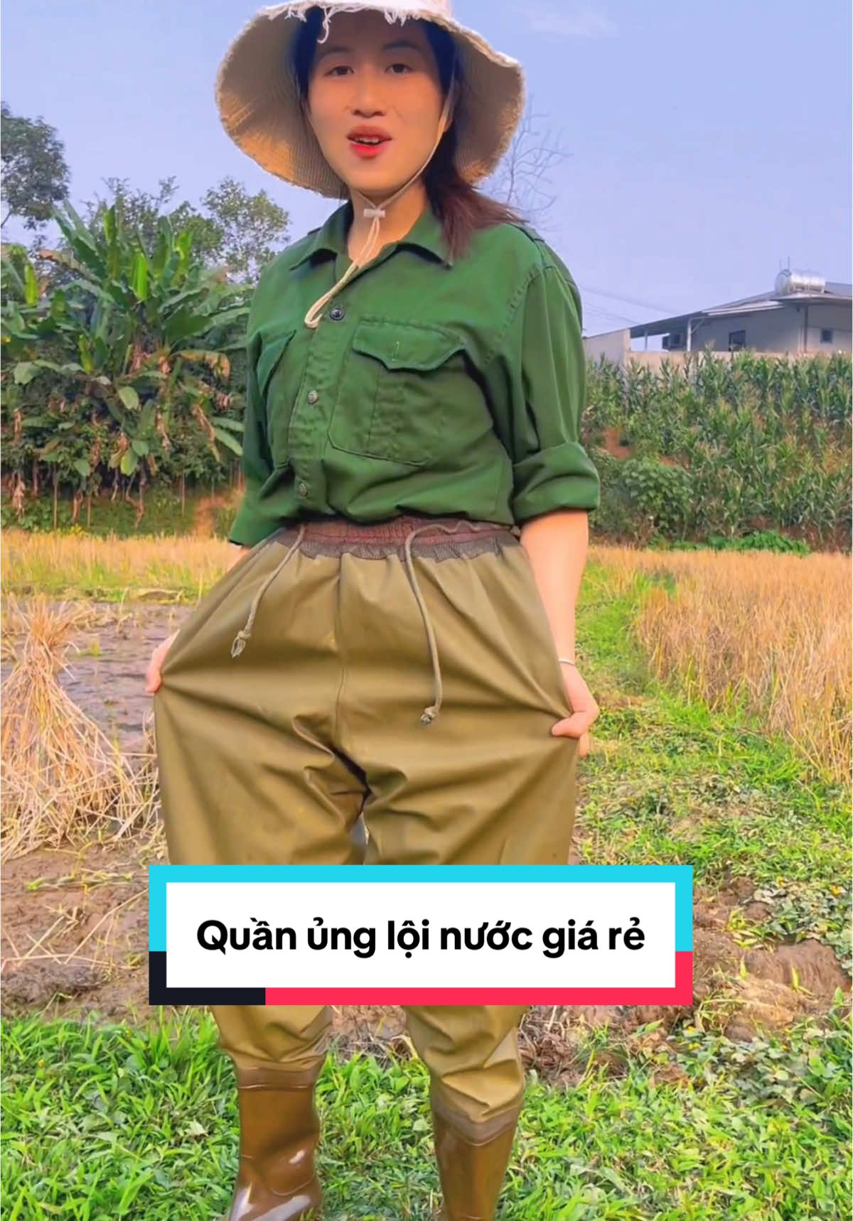 Quần ủng ép nhiệt 2 lớp,cho phép người dùng lội nước,lội bùn đi mưa. #dinhhue21 #dinhhue21yb 
