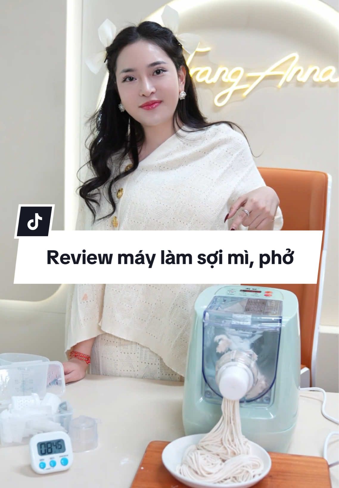 Review máy làm sợi mì, bún tươi tại nhà và cái kết bất ngờ!  #tranganna #review #maylammipho 