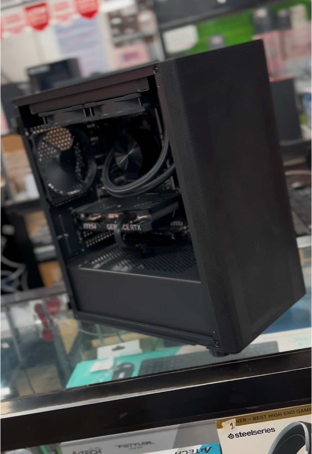 Blackout build. No lights. No RGB.  #CustomPC  #GamingPC #PCBuild 