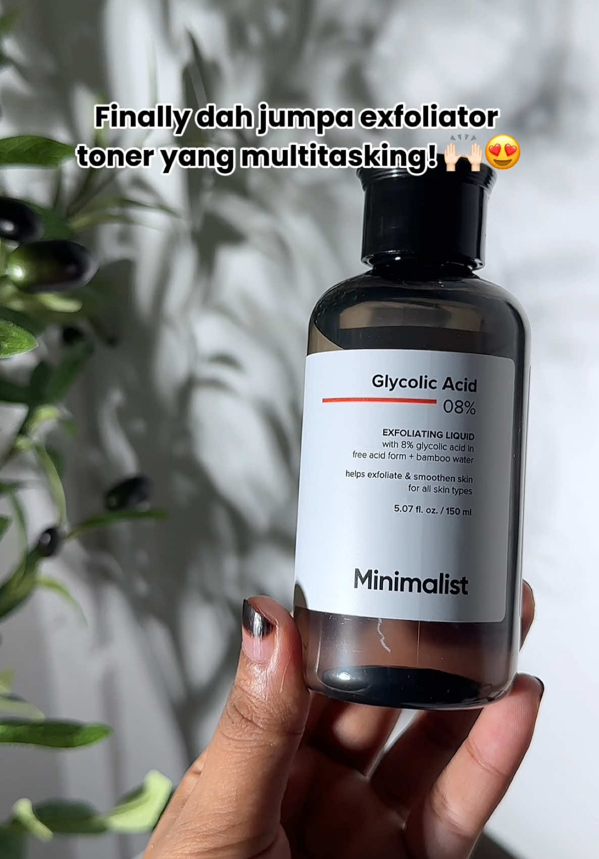 Replying to @hklllx kena try minimalist toner ni! i pun baru je pakai toner ni terus fall in love🤎  sbb dah lama cari exfoliator toner yg best🥹 harga pun lagi murah tau @Minimalist Malaysia  #minimalist #minimalistglycolicacid #exfoliating #exfoliatingtoner #toner 