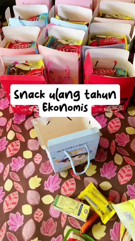 Rekomendasi paperbag ulang tahun anak #ulangtahunanak #snackulangtahun #makananringan 