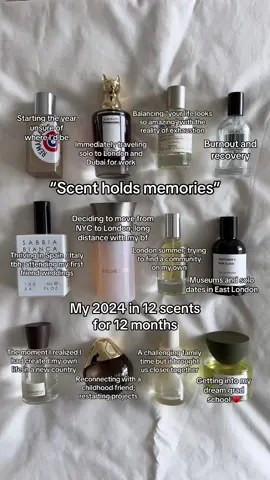 And that’s a wrap on 2024 through scent memories ♥️ back to the video that started me on perfumetok, can’t wait to see what 2025 holds xx #scentmemories #foryou #perfumetiktok #fragrancecollection #romanticizelife #perfumediaries 