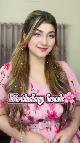 Birthday look🌸 #birthdaylook #birthday2024 #foryou #foryoupage #viral #viralvideo #makeup #makeuptutorial #hairstyle 